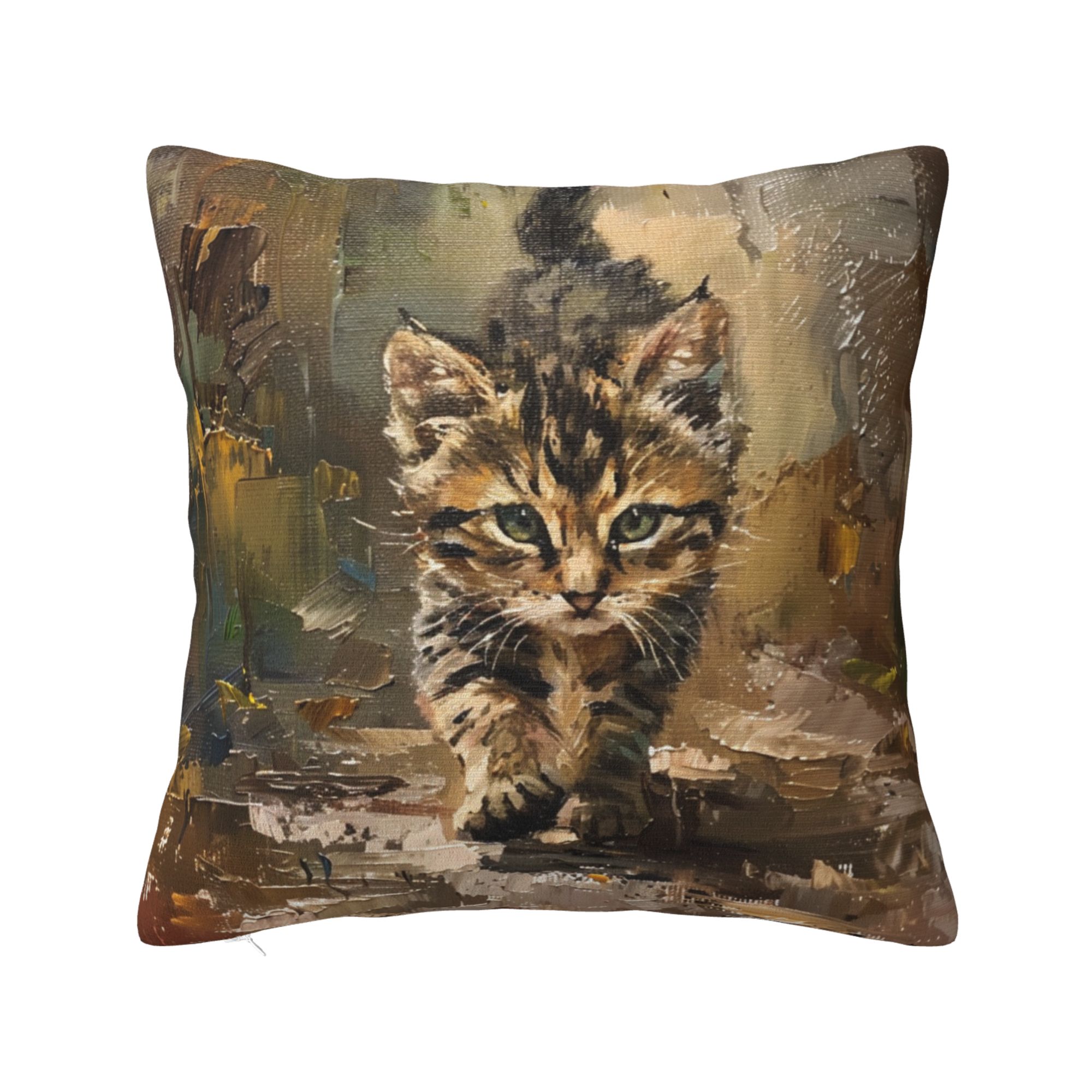 Kitten Art Print Pillow