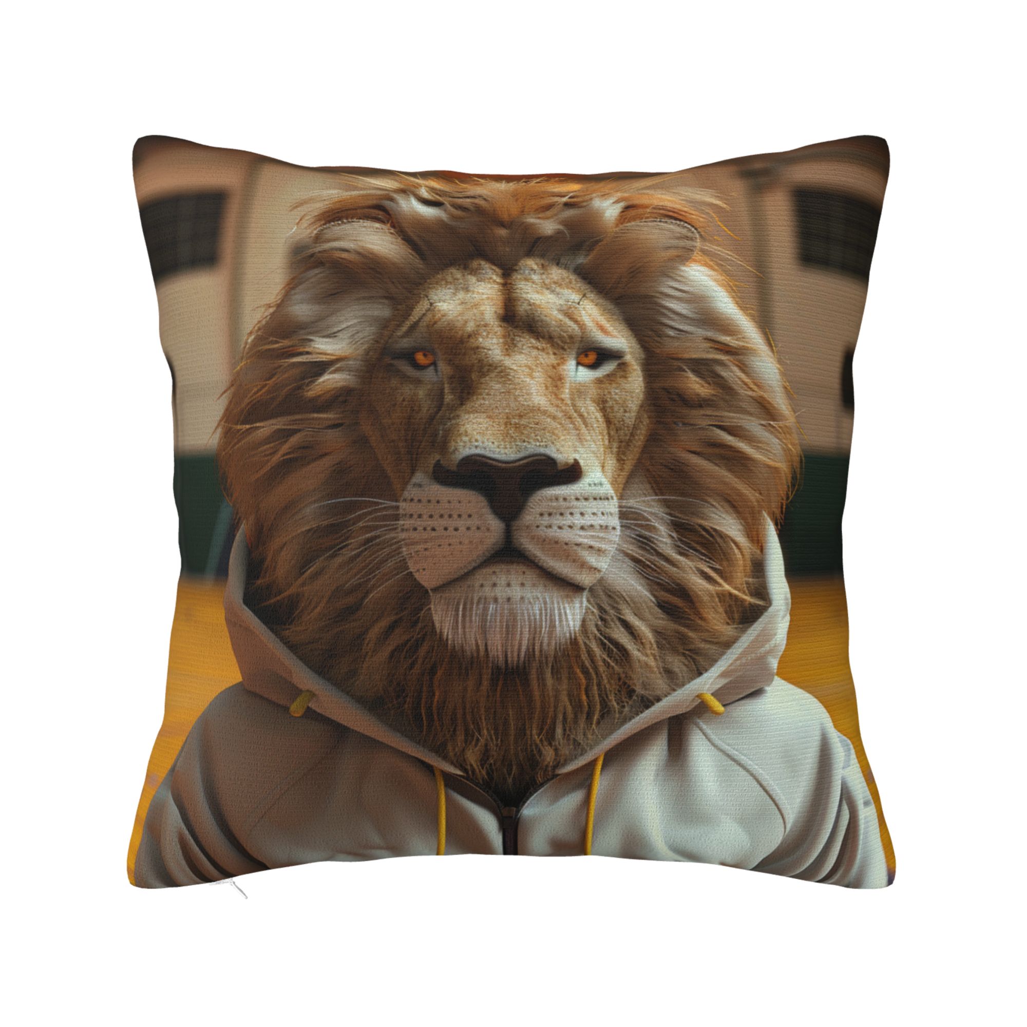 Fashionable Lion Print Pillow